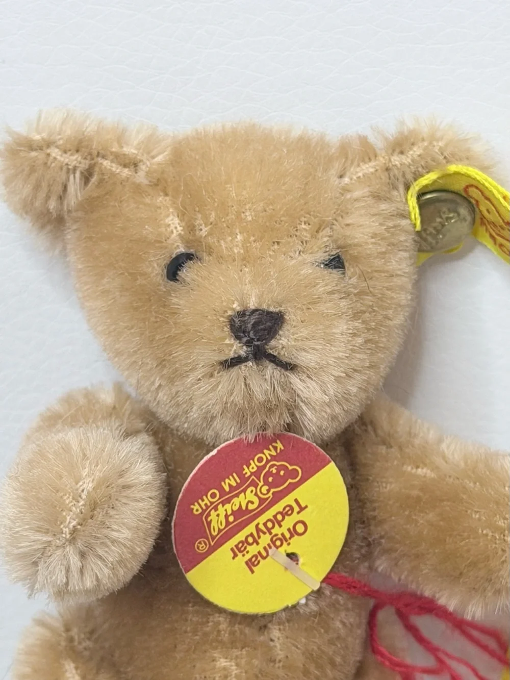 Vintage Steiff Miniature Teddy Bear 0201/10 Mohair Jointed Tags W. Germany 3.5